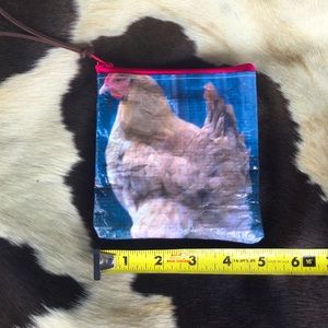 3/$12🔥Upcycled feed sack zipper coin purse/pouch